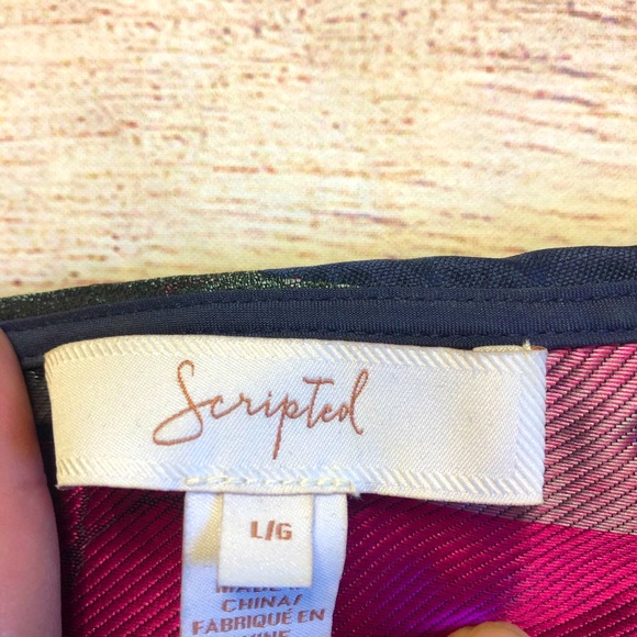 SCRIPTED peplum top - Picture 4 of 5